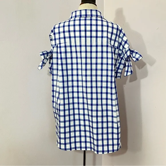 O’2nd Blue Checkered Blouse - Picture 3 of 8